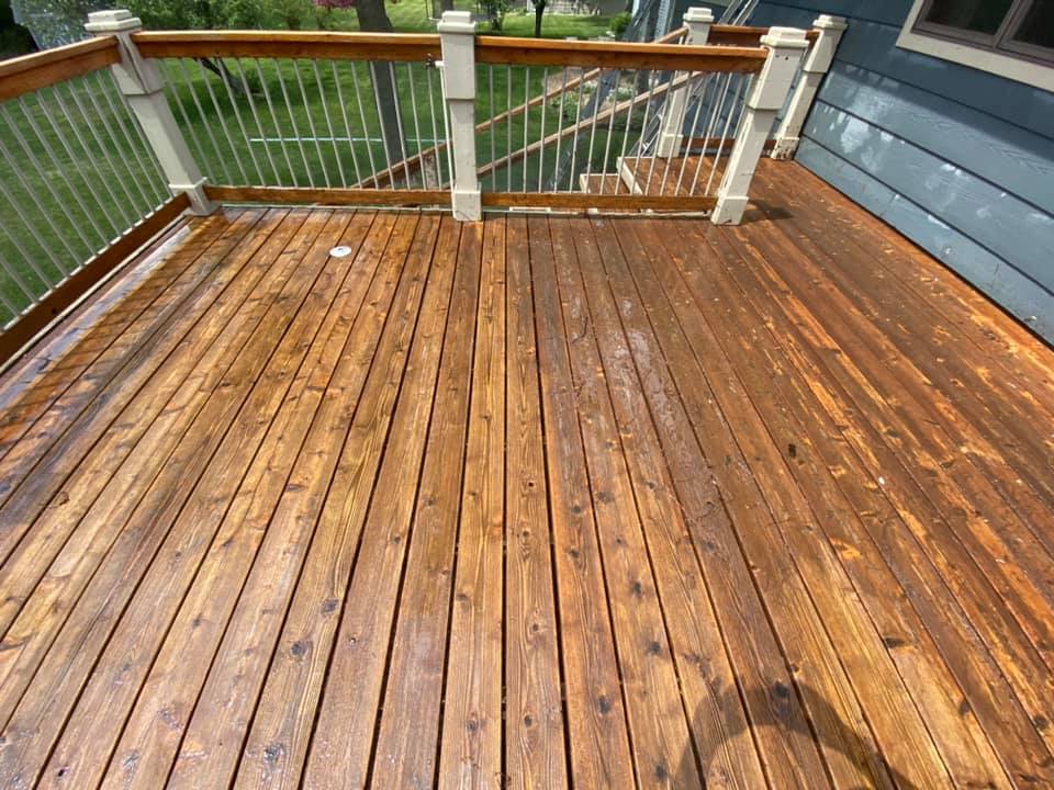 deck staining st. paul